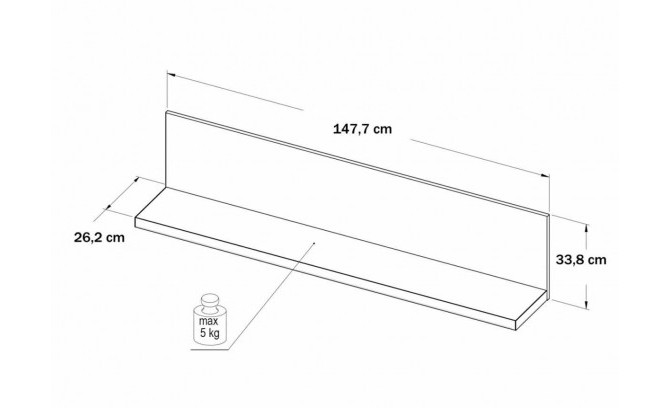 Подвесная полка SAINT TROPEZ FORTE STZB03